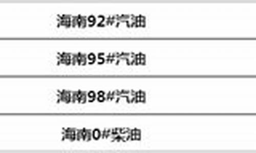 海南省今日油价_海南省今日油价最新价格表